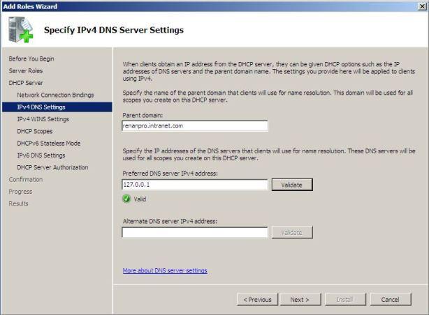 Figura 5.0 - Specfy IPv4 WINS Server Settings (Figura 5.1)Aqui é mencionado sobre Servidor WINS. O servidor WINS (Windows Internet Name Services) é utilizado para resolução de nomes netbios.