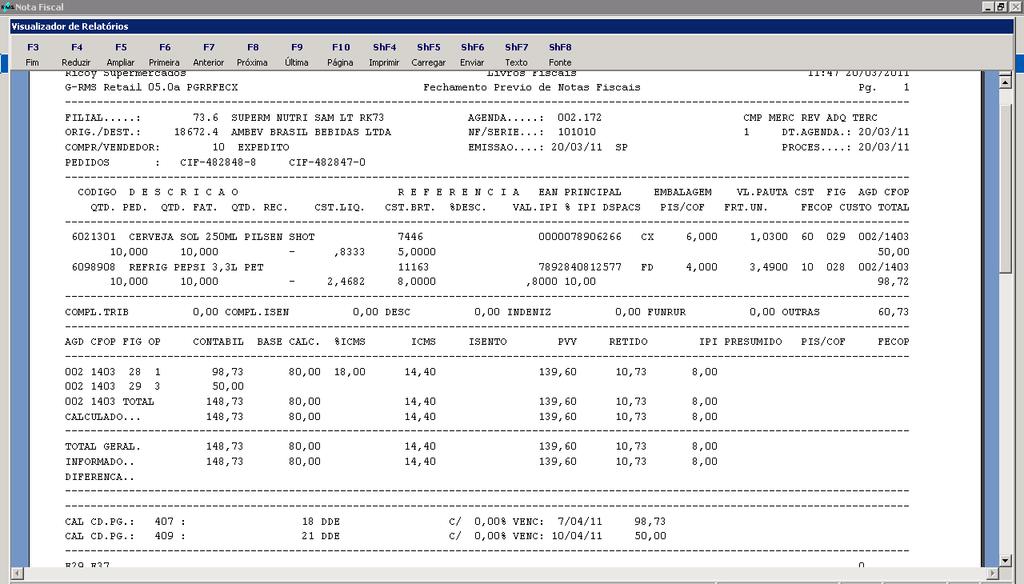 Crítica da Nota Fiscal: O sistema assume para o produto caracterizado como distribuidor a CST = 60 Fornecedor Fabricante (Sem Protocolo) Cadastro do Fornecedor: Neste caso,