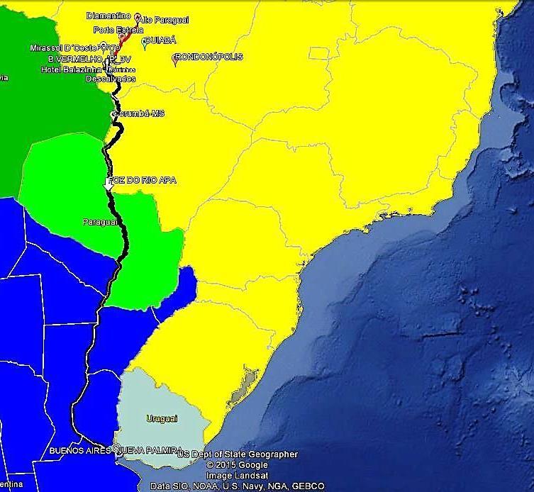 442 km RIO PARAGUAI NAVEGÁVEL