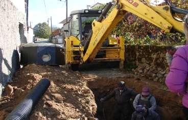 Seguidamente descrevo outra obra que acompanhei no sector de saneamentos.