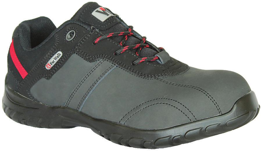 0124007 BANJUL 0124008 KIGALI 0114021 BISSAU 0114022 DAKAR 26 Sapato em nubuck preto, com biqueira em compósito e palmilha em kevlar,