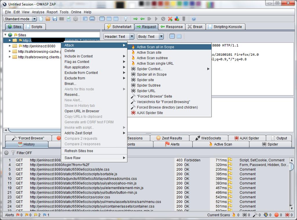 Ferramentas de Segurança OpenSource ZED Proxy Attack (ZAP) Ele foi desenvolvido pela AWASP e está disponível para as