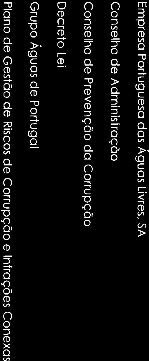 Conselho de Prevenção da Corrupção Decreto-Lei Grupo Águos de Portugal Plano de Gestão de Riscos de Corrupção e Infrações Conexas 2.