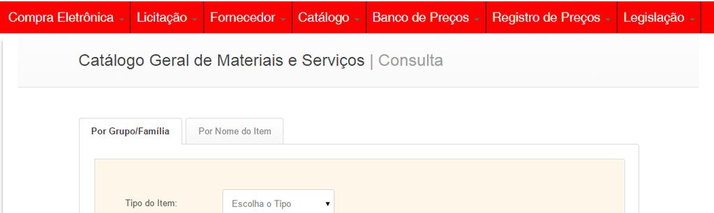 Consultando o item no ComprasNet Bahia