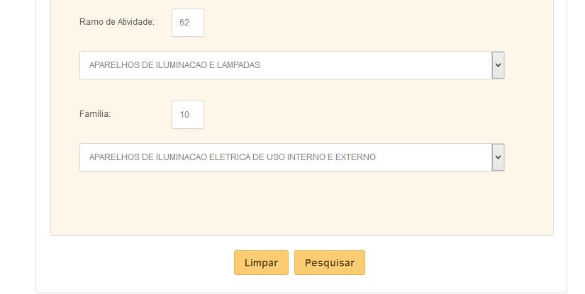 São os quatro primeiros dígitos dos códigos do item.