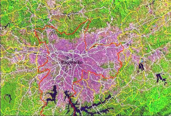 A Região Metropolitana de São Paulo, RMSP, é a maior