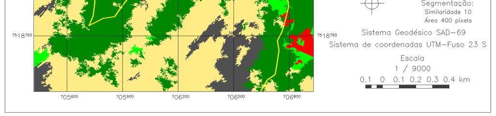 (segmentação 10/400) Figura 19: 3º Mapa de uso da Terra e