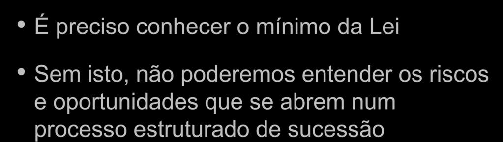 MARCELO PAOLINI É preciso conhecer o mínimo da Lei Sem isto, não poderemos