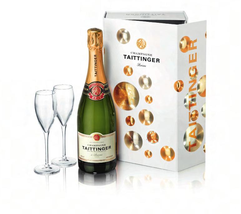 58 Taittinger Brut Reserve - 75 cl + 2 Flutes (Edição Especial)