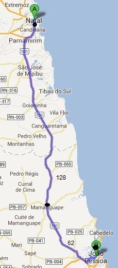 12º DIA 13/11 QUARTA-FEIRA JOÃO PESSOA - 190 KM BR101 SAÍDA APÓS CAFÉ DA MANHÃ (QUANTO MAIS CEDO