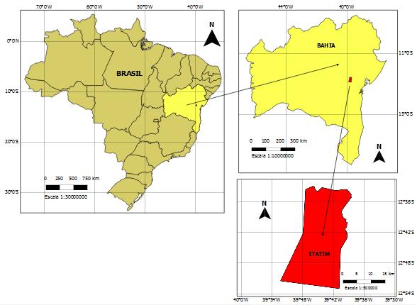 Figura 1: Localização da área de estudo. Fonte: CONDER (Companhia de desenvolvimento urbano do estado da Bahia, 2006).
