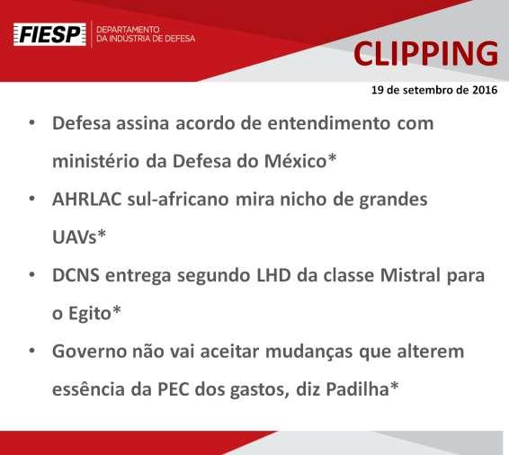 Defesa assina acordo de entendimento com ministério da Defesa do México* O ministério da Defesa, representado pelo chefe de Assuntos Estratégicos (CAE), brigadeiro Alvani Adão da Silva, firmou