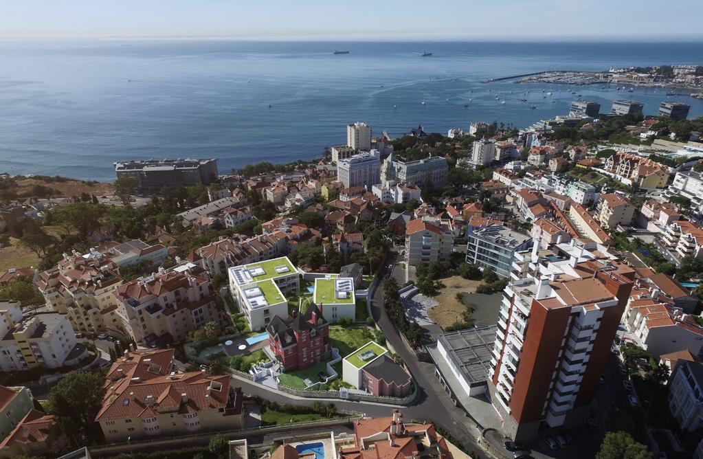 Na confluência da Rua Alegre e da Rua Mondariz com a Avenida dos Estrangeiros, logo acima da Avenida Sabóia e do Jardim dos Passarinhos, a Vila Montrose está localizada no coração do Monte Estoril, a