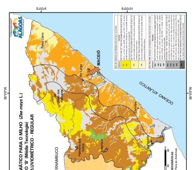 Potencial Pedoclimático do Estado de Alagoas para a