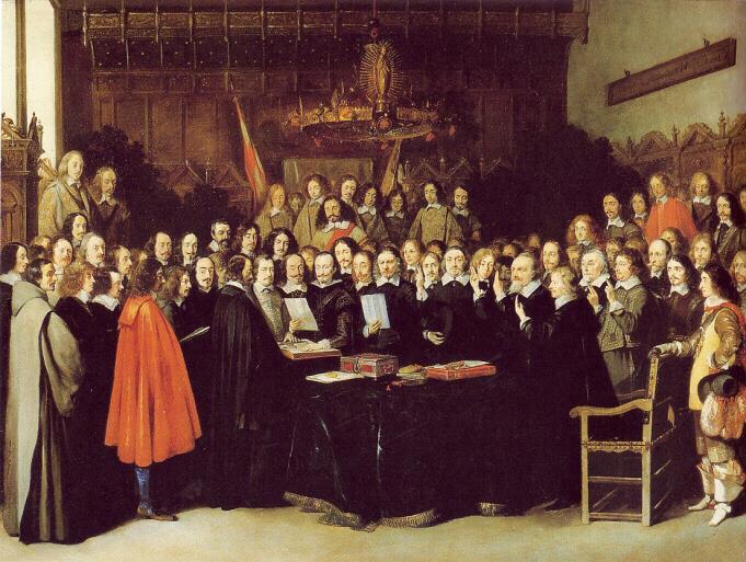 Revitalização da Soberania Estatal - Paz de Westfália: 1648 Fim a Guerra dos Trinta Anos: reconhece a
