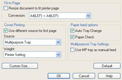 IMPRESSÃO DE CAPA A Impressão de Capa é quando a primeira página (capa) de uma tarefa de impressão é alimentada a partir de um tabuleiro de papel e as páginas restantes são alimentadas a partir de um