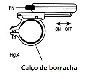 Instale o Suporte no guidão de sua bicicleta utilizando o parafuso disponível.