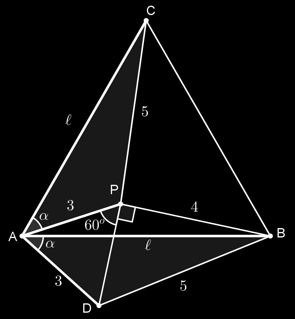 Pelo triângulo I, temos, pelo Teorema de Pitágoras, a = x + m (i). Aplicando o Teorema de Pitágoras ao triângulo II e usando a equação (i), temos: 15.