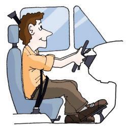 O condutor Como evitar desgaste físico relacionado à maneira de sentar e dirigir A posição correta ao dirigir evita desgaste físico e contribui para evitar situações de perigo.