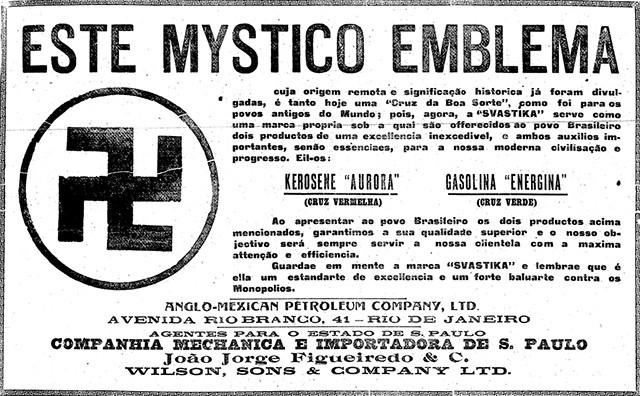 Exemplo: Anglo-Mexican Petroleum No dia 18 de abril de 1920, o seguinte anúncio circulou pelos jornais de São Paulo: Na época, ele apenas despertou curiosidade nos leitores, cuja maioria não conhecia
