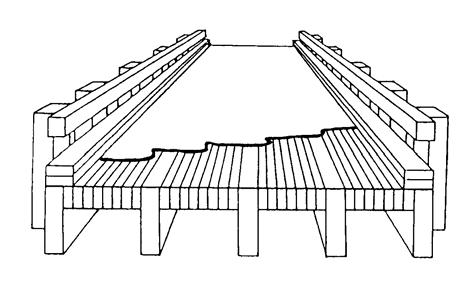 Ponte laminada protendida. Fonte: Extraído de FONTE; CALIL JÚNIOR, 2007.