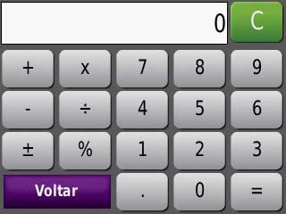 Utilizar as ferramentas Calculadora 1. Toque em Ferramentas > Calculadora. 2. Introduza o primeiro número da conta. 3. Seleccione um operador (,, - ou +). 4. Introduza o segundo número da conta.