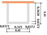 σ max 186x0,185 = 0,001337m 3 = 25501,81kN / m 2 = 2,55kN / cm 2 > f C 0, d = 2,4kN / cm² Para um tempo de exposição de 60 min.