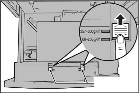 2. Papéis e outros materiais de impressão 4. Coloque a alinhe a pilha de papel no canto inferior direito da bandeja, como mostrado a seguir.