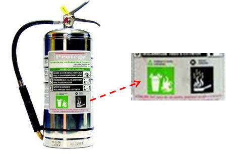 Esse tipo de extintor deve ser usado em fogos Classe A, com capacidade variável de 10 a 18 litros.