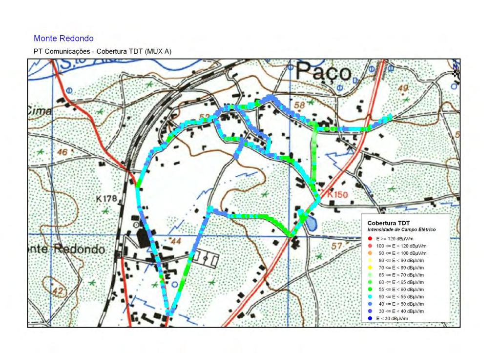 3.2.1 Mapa de Intensidade de Campo Elétrico Mapa de Intensidade