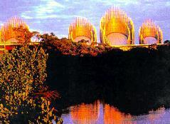 Centro Cultural Jean Marie Tjibaou, Nova Caledônia, 1993. Arq.