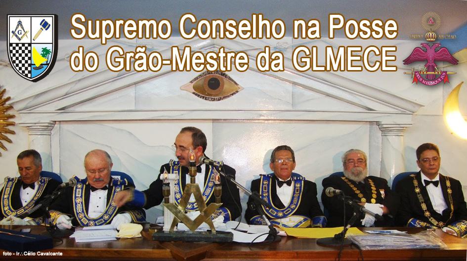 O Supremo Conselho esteve presente à Posse do novo Grão-Mestre da Grande Loja Maçônica do Estado do Ceará, realizada no dia 29 de junho próximo passado, na sede da GLMECE, quando deixou o Malhete