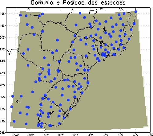 Conclui-se que a qualidade das condições de contorno é de suma importância para obter previsões satisfatórias utilizando modelo regionais, e informações de má qualidade assimiladas na borda afeta