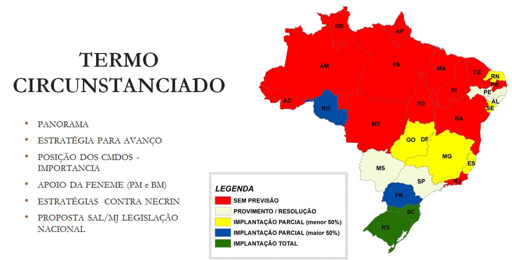 PANORAMA NOS ESTADOS E DF