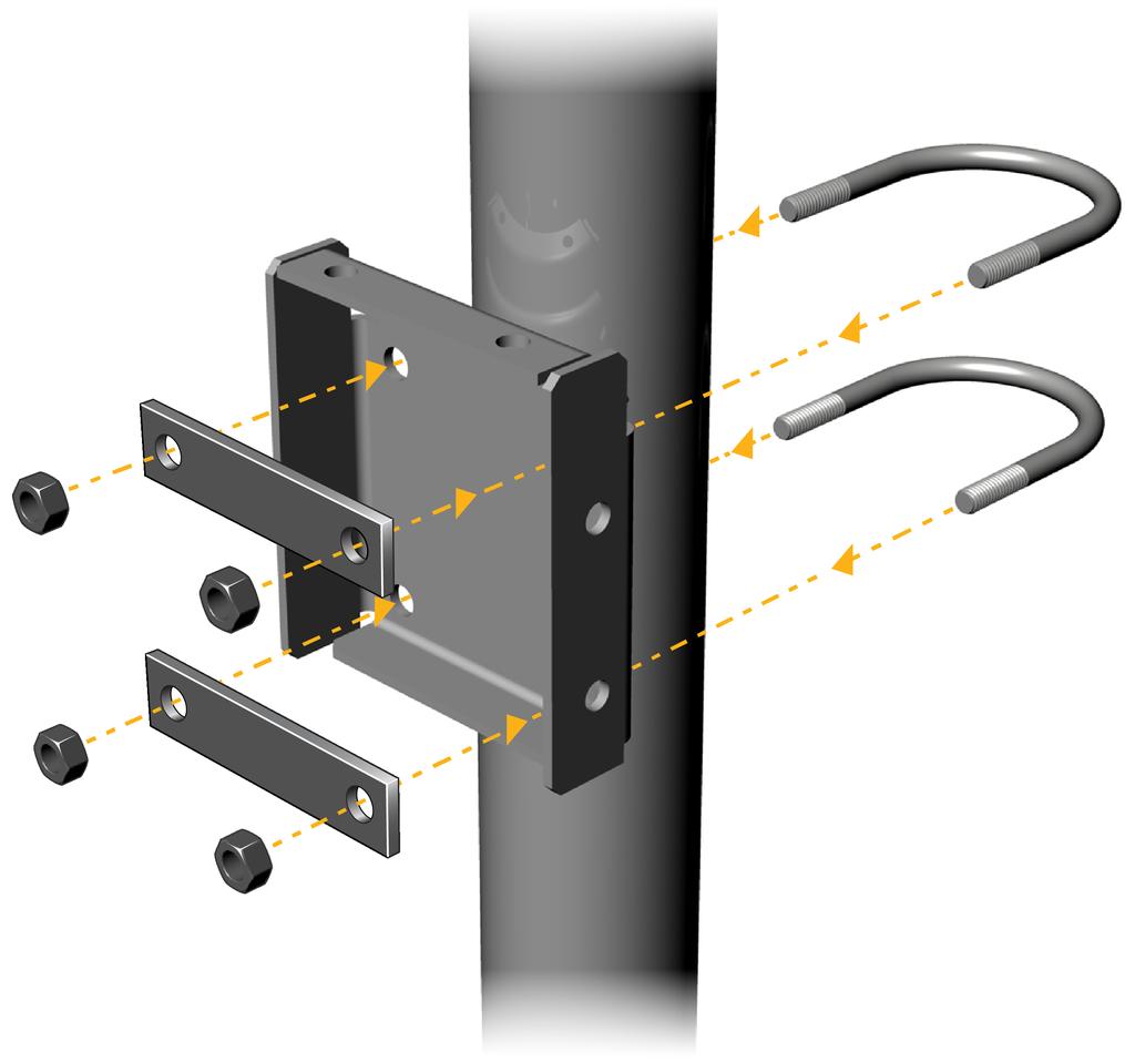 Montagem e fiação do sensor Figura 2-3: Conectando o suporte