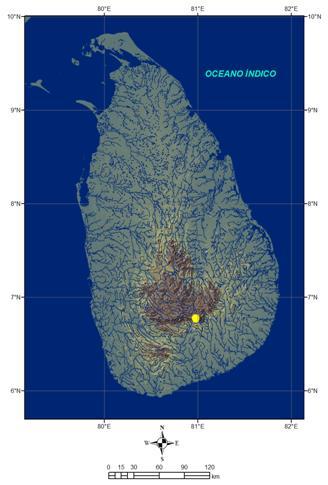 1.2 DISPONIBILIDADE HÍDRICA NO SRI LANKA O Sri Lanka é uma ilha em forma de gota situada nos trópicos, 31 km ao sul da Índia e banhada pelo oceano Indico. Este país que tem uma população de 21.223.