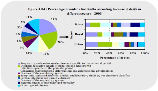 década de noventa é mais proeminente em relação as crianças residentes nas propriedades/plantações.