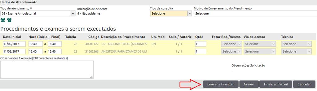 Página 18 de 25 Ao clicar no botão Gravar e Finalizar, será exibida a