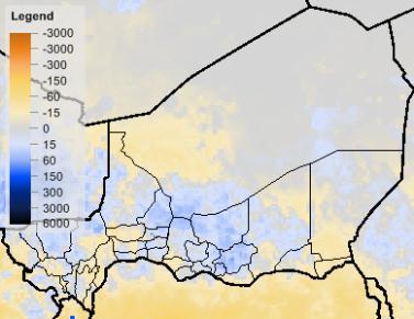 experimentaram períodos de seca localizados que podem ter tido impacto na produção agrícola.