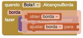 AlcançouBorda tem a borda como um parâmetro. Nós podemos obter o bloco obter borda a partir do argumento e colocá-lo no método Bola1.Quicar.