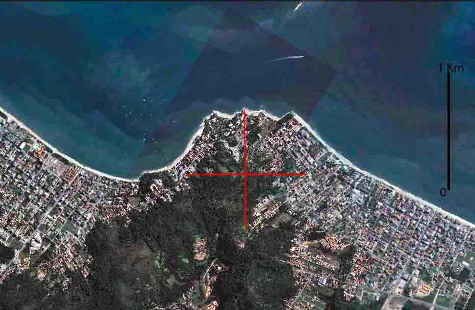 41 Figura 4: Método utilizado para determinar a porcentagem da área de cobertura urbanizada. Fonte: Google Earth TM mapping service/nasa/terra Métrics copyright (acesso: março 20