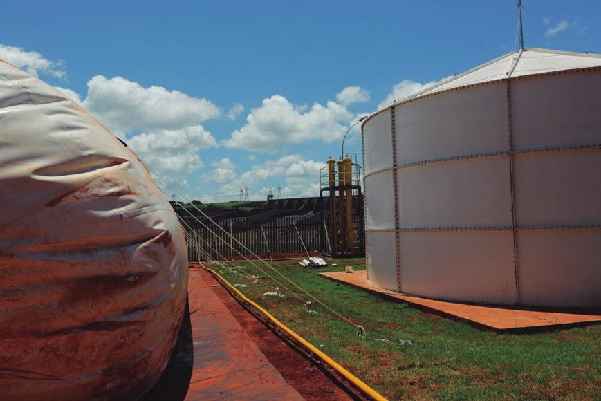 veículos da Itaipu Binacional. BENEFÍCIOS - Modelo para tratamento de resíduos orgânicos municipais com tecnologias nacionais.