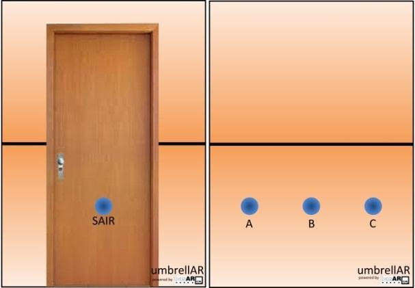 Nos cantos sem elementos foi utilizada uma parede em branco e na movimentação entre Ambientes uma porta, como ilustrado na figura 11.