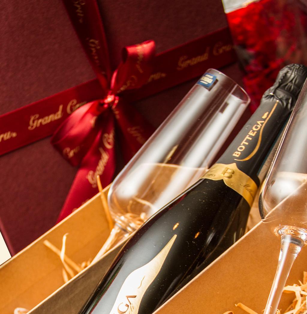 Taças & Prosecco Caixa Kraft para 3 Garrafas Taça Flute Gastro Cristal - 2 unidades Bottega Il Vino