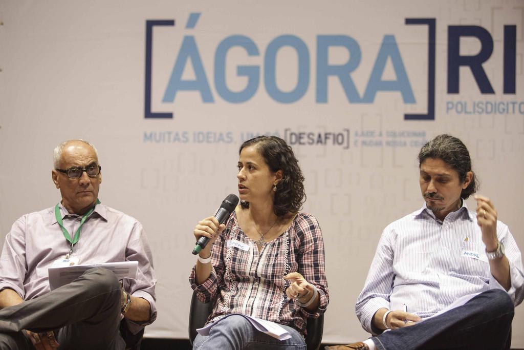 Ciclo Ágora O Desafio Ágora Rio era uma plataforma de discussão e proposição de políticas