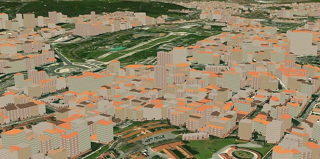 Na Figura 4.6 encontra-se o mesmo modelo 3D do concelho de Lisboa, referido na Figura 4.