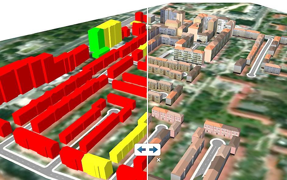 O facto desta zona ser recente em relação à tipologia construtiva e à época de construção, permite que os danos não sejam tão catastróficos como acontece nas outras zonas de teste.