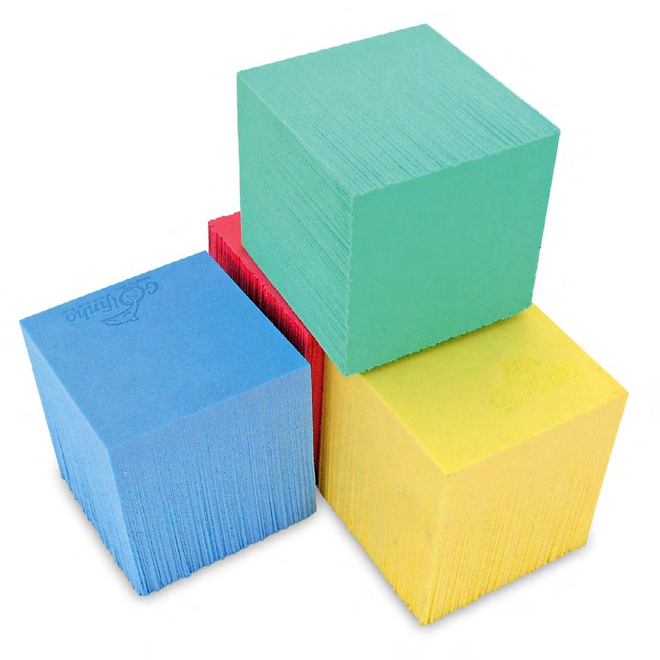 Dim: 9x9x9cm (peça) Floating Cubes - 6 units set Dim: