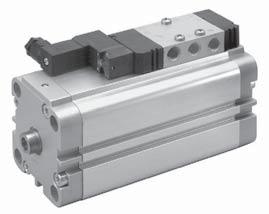 Nas versões CN0, a conexão entre a válvula e o cilindro, é executada por um distribuidor exclusivo de aluminio anodizado.