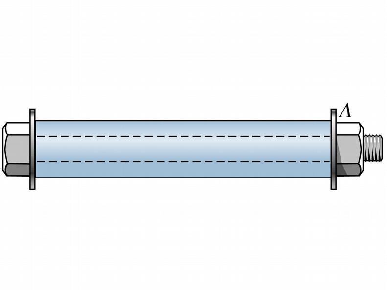 39-) Uma porta térmica consiste de uma chapa AB de alumínio 6061-T6 e uma chapa CD de magnésio Am-1004- T61, cada uma com largura de 15 mm e ambas engastadas nas extremidades.